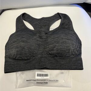Charcoal Racerback Sports Bra